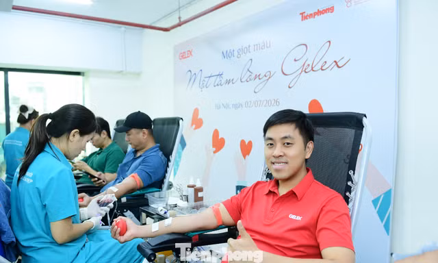 Hơn 1.000 'trái tim' Gelex hiến máu cứu người, viết tiếp hành trình nhân ái cùng Chủ Nhật Đỏ