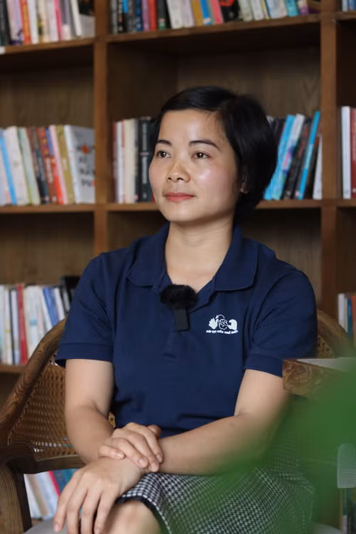 Chị Tống Thị Nga. (Ảnh: Khánh Ly)