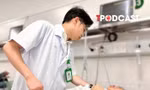 NÓNG 4/5: Tình trạng sức khỏe của người phụ nữ mắc kẹt dưới gầm xe buýt ở Hà Nội