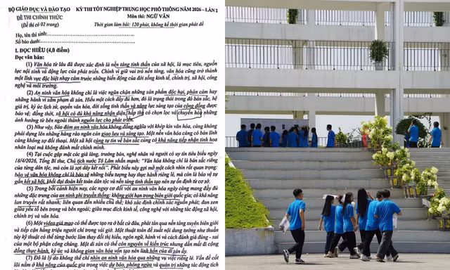Đề Văn thi lại tốt nghiệp THPT tại trường Chuyên Tuyên Quang: Thời sự, không dễ lấy điểm cao