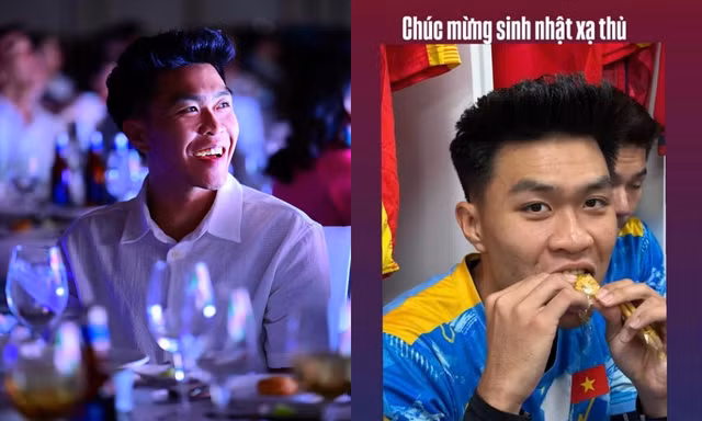 Trung vệ U23 được đồng đội mừng sinh nhật đầy hài hước, gọi là “xạ thủ” Lý Đức