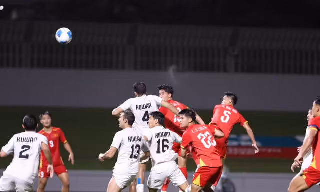 U23 Việt Nam hòa U23 Kuwait trong tiếc nuối, cầu thủ U23 Kuwait không in tên riêng lên áo