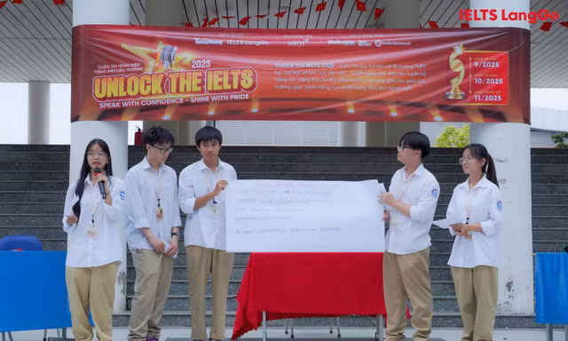 Unlock the IELTS 2025: Cơ hội cho học sinh khẳng định bản lĩnh, tài năng ngoại ngữ