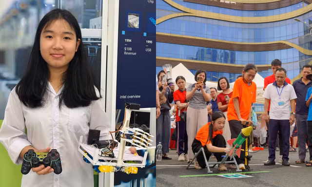 Hội nữ sinh vừa giỏi vừa xinh tại VSAR 2026: Ai bảo con gái không đam mê robot?