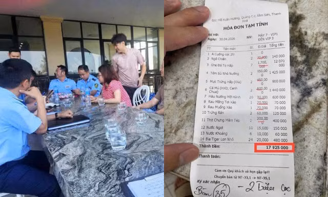 Vụ hóa đơn ăn uống gần 18 triệu đồng tại Sầm Sơn: Thông tin bất ngờ từ phía Công an