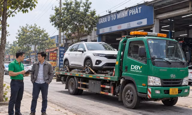 Bảo hiểm DBV tặng dịch vụ hỗ trợ khẩn cấp trên đường cho khách hàng