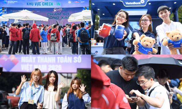 Giới trẻ thích thú nhận quà tại Sóng Festival 2026, trải nghiệm thanh toán số