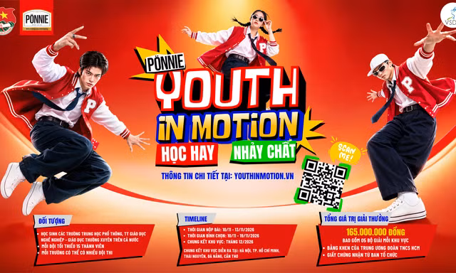 Cuộc thi Youth in motion 2026: Học sinh cả nước tranh tài qua âm nhạc và vũ đạo