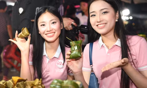 Cả xóm rủ nhau đi xem 53 thí sinh Hoa hậu Việt Nam ngoài đời