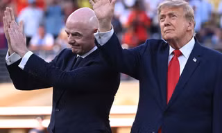 Toàn cảnh hình ảnh ông Trump xuất hiện trở thành tâm điểm chung kết World Cup