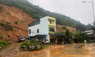 Nhiều khu vực ở Thái Nguyên bị sạt lở do mưa lớn