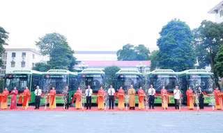 Thái Nguyên có tuyến xe buýt điện đầu tiên 