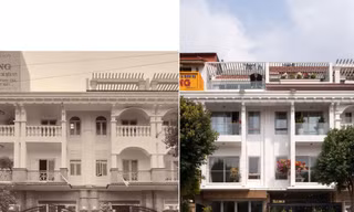 Gộp hai căn nhà phố thành một mặt tiền 