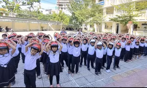 Một trường tiểu học ở Nha Trang có 287 lớp, hơn 10.500 học sinh sau sáp nhập