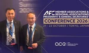 Chủ tịch Trần Quốc Tuấn dự Đại hội bất thường AFC tại Tokyo