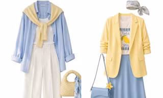 Vàng bơ và Baby Blue: Công thức màu sắc ngọt ngào các nàng nên thử Hè này