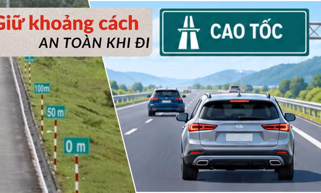 Lái xe trên cao tốc: Căn khoảng cách thế nào để không bị phạt?