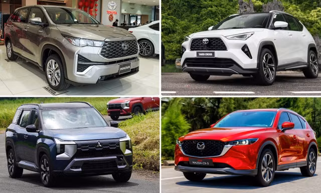 Xe Hàn vắng bóng ở top 10 ô tô xăng, dầu bán chạy nhất tháng 3