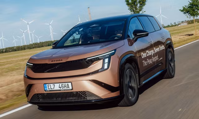 SUV điện 7 chỗ mới của Skoda lập kỷ lục đi xa nhất thế giới