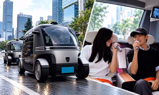 Người Việt trải nghiệm xe buýt tự lái ở Trung Quốc: Vừa đi vừa hát karaoke