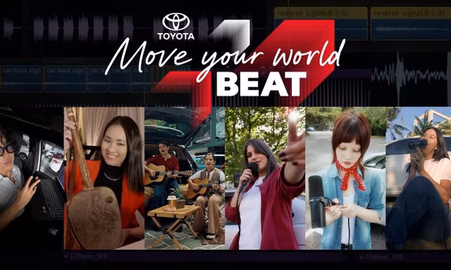 Toyota hợp tác với nhiều nghệ sĩ Châu Á trong dự án 'Move Your World Beat'
