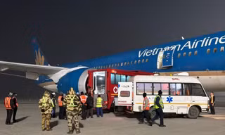Máy bay Vietnam Airlines từ Đức về Hà Nội phải hạ cánh khẩn cấp ở Ấn Độ
