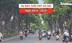Bản tin Thời tiết Hà Nội (28 - 29/10): Ngày nắng dự kiến tiếp diễn những ngày cuối tháng 10