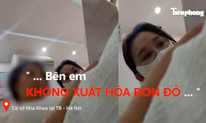 Một số cơ sở nha khoa không xuất hóa đơn cho khách hàng. Ảnh: Trọng Quân