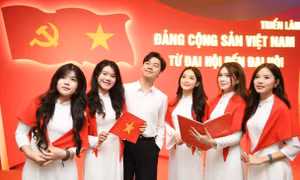 Thế hệ trẻ biến tinh thần Đại hội XIV của Đảng thành những việc làm cụ thể, thiết thực ẢNH: DƯƠNG TRIỀU