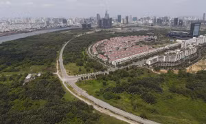 Giai đoạn đầu, khu lõi rộng 9,2 ha tại Khu đô thị mới Thủ Thiêm sẽ được ưu tiên triển khai, là nơi đặt trụ sở IFCẢnh: Phạm Nguyễn 