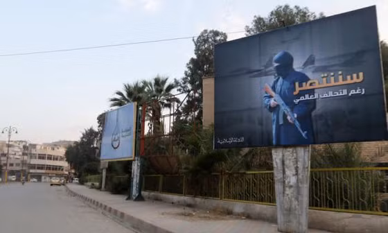 Một khu vực IS kiểm soát ở miền đông Syria.