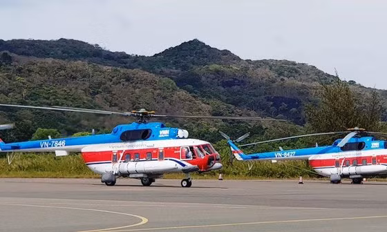 Tăng cường chuyến bay trực thăng phục vụ cấp thiết cho người dân tuyến Vũng Tàu- Côn Đảo