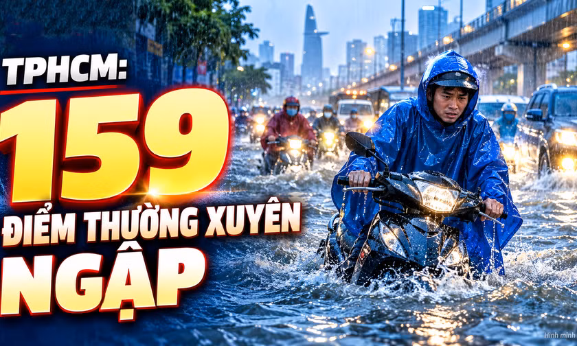 Nhận diện 159 điểm ngập thường xuyên ở TPHCM