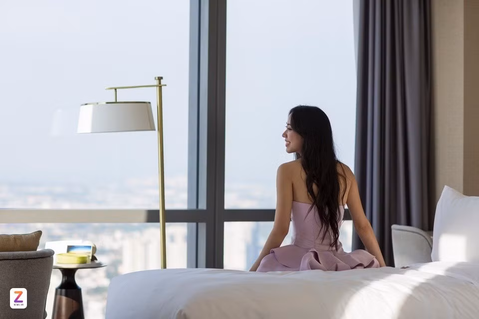 Du khách lưu trú tại một khách sạn trong tòa nhà Landmark 81, TPHCM. Ảnh: Quỳnh Danh.