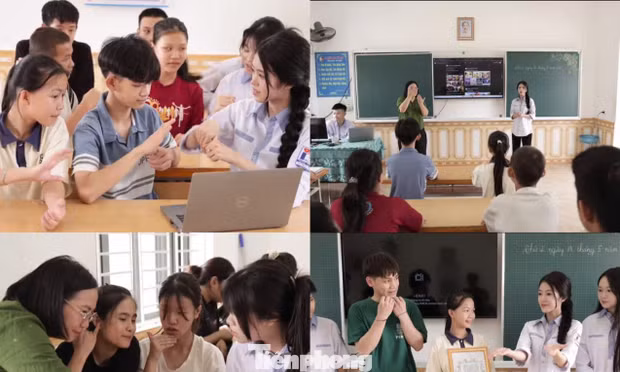 Nữ sinh dùng AI đưa sách đến người khiếm thị