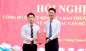 Công bố quyết định của Ban Thường vụ Tỉnh ủy Lào Cai về công tác cán bộ