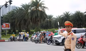 Phân luồng giao thông phục vụ Đại hội đại biểu toàn quốc Mặt trận Tổ quốc Việt Nam