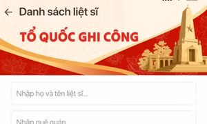 Hướng dẫn tìm kiếm thông tin liệt sĩ, gửi yêu cầu nhận thân nhân trên VNeID