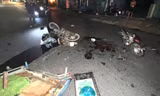 Xe máy tông vào xe lôi tự chế, 3 người thương vong