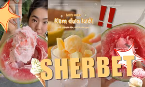 Sherbet - món ăn giải nhiệt “gây sốt” Hè này chỉ với hai nguyên liệu đơn giản 