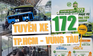 Từ TP.HCM đi Vũng Tàu bằng xe buýt điện 172: Chuyến vi vu vừa tiết kiệm vừa xanh
