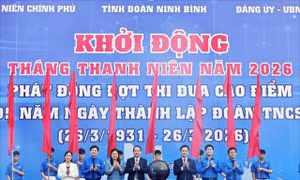 Ninh Bình khởi động Tháng Thanh niên 2026, phát động thi đua mừng 95 năm thành lập Đoàn