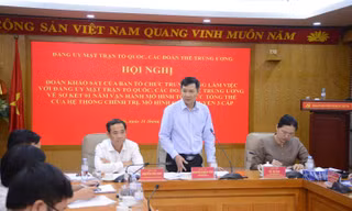 Khảo sát vận hành mô hình tổ chức bộ máy mới tại Đảng ủy MTTQ, các đoàn thể Trung ương