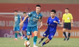 CAND Việt Nam II (áo xanh) vô địch giải Cảnh sát, Công an ASEAN Cup mở rộng 2025 (ảnh V.A)