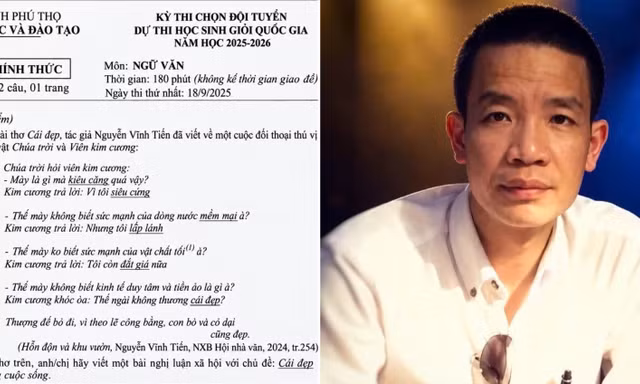 Bài thơ ‘Cái đẹp’ của Nguyễn Vĩnh Tiến trong đề thi học sinh giỏi bị chê thảm họa, Sở GD&ĐT Phú Thọ lên tiếng làm rõ