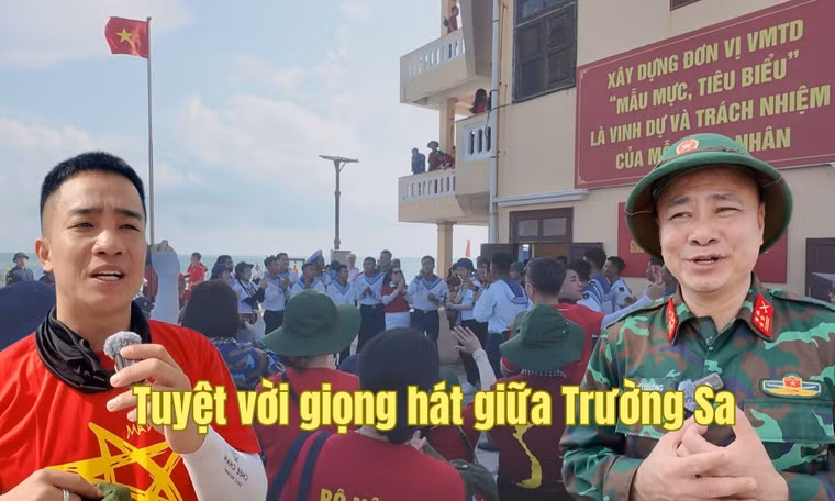 Bất ngờ với những giọng hát của lính trẻ ở Trường Sa
