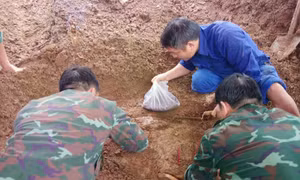 Tìm thấy 4 hài cốt liệt sĩ trong trận chiến ác liệt với quân Mỹ cách đây 57 năm trên đất Quảng Trị 