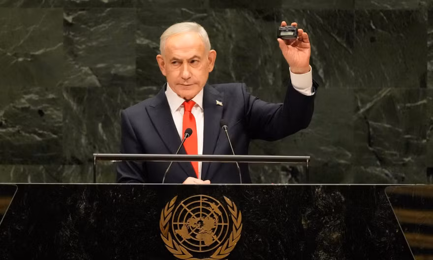  Thủ tướng Israel mang máy nhắn tin đến Liên Hợp Quốc, gợi nhớ đòn tấn công chết chóc nhằm vào Hezbollah