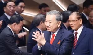 Tổng Bí thư Tô Lâm dự Lễ tuyên dương 96 bí thư chi bộ xuất sắc và trao Giải Búa liềm vàng