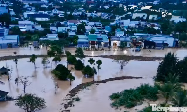 Mưa lũ gây ngập hàng trăm héc-ta cây trồng ở Lâm Đồng, nhiều nhà dân bị sạt lở nghiêm trọng